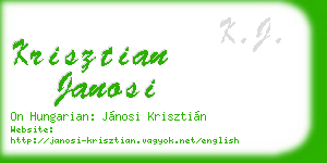 krisztian janosi business card