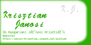 krisztian janosi business card